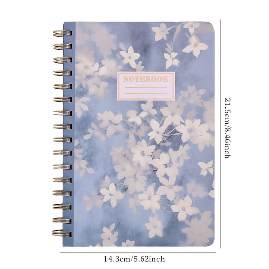 Diario en espiral forrado A5, cuaderno minimalista Vintage con tapa dura para escritura creativa, diario diario y toma de notas, 60 hojas