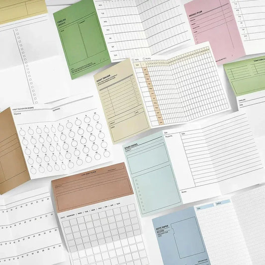 Nota Papel Starlight Series Cuaderno plegable simple y creativo Bloc de notas de escritura decorativo