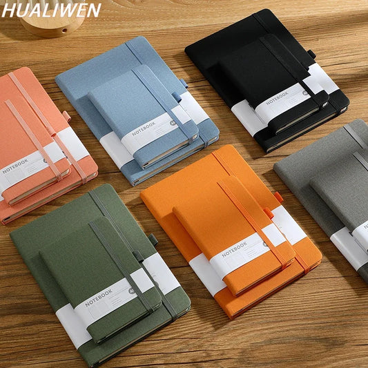 Cuaderno minimalista con correa A5, Mini cuaderno bonito para estudiantes A6, cuaderno de negocios, agenda