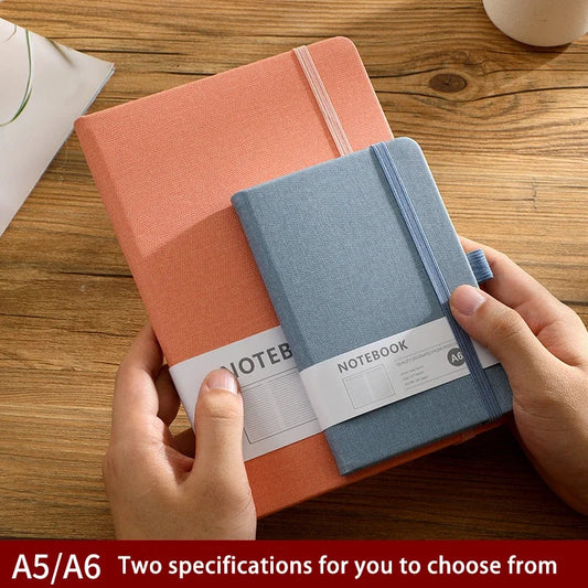 Cuaderno minimalista con correa A5, Mini cuaderno bonito para estudiantes A6, cuaderno de negocios, agenda