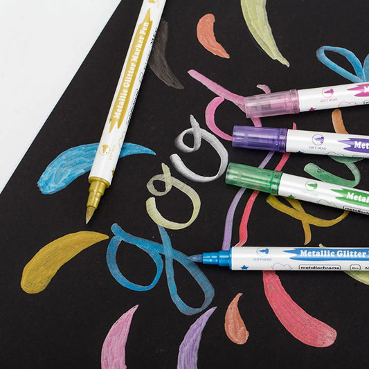 Set de Rotuladores "Destello Metálico"