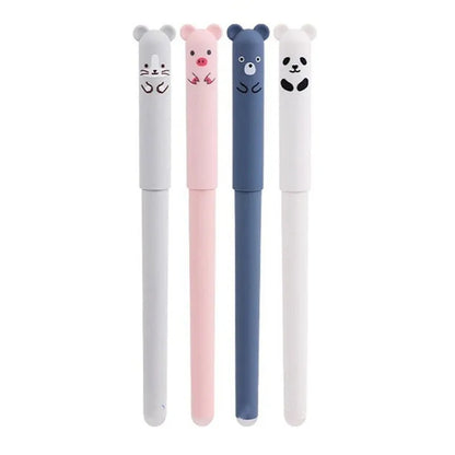 Bolígrafo de Gel borrable, bolígrafo de Gel térmico de fácil frotar, juego de borrador de dibujos animados bonito con borrador sin residuos, punta de bolígrafo de 0,5mm, 20ml, varias opciones de juegos